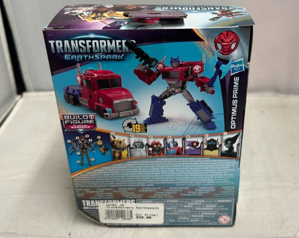 (LUP) Transformers EarthSpark Deluxe Optimus Prime Action Figure Toy