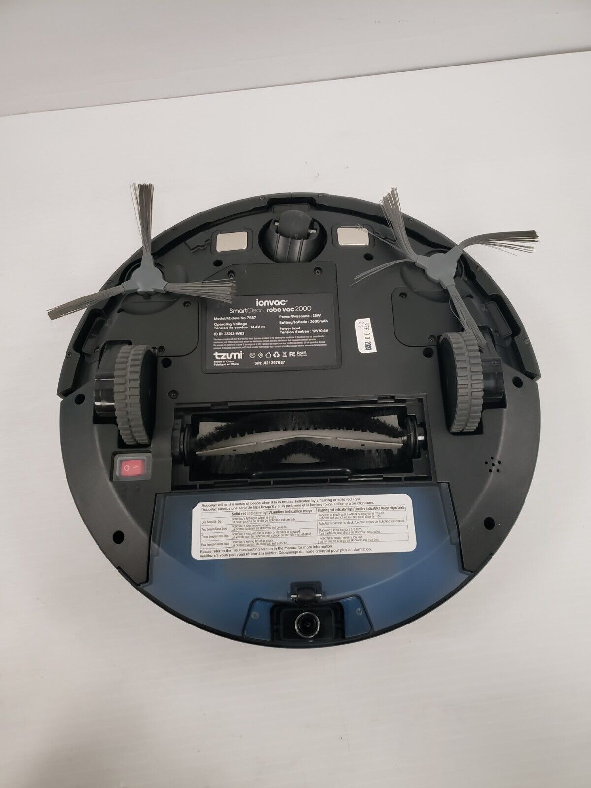 (48697-1) Ionvac 7687 Robotic Vacuum