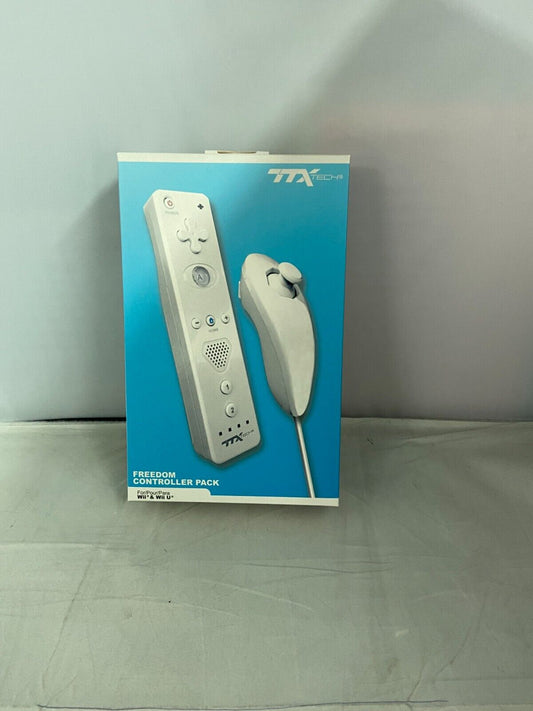 (LUP) TTX Freedom Controller Pack For Nintendo WII and WII U (White)