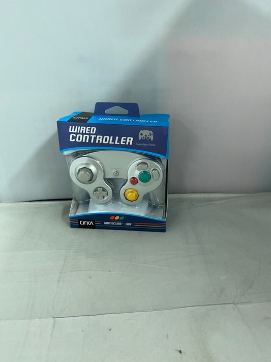 (LUP) GameCube / Wii Controller Wired Silver  NEW  Cirka Brand