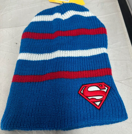 (LUP) Superman Stripped Slouch Beanie
