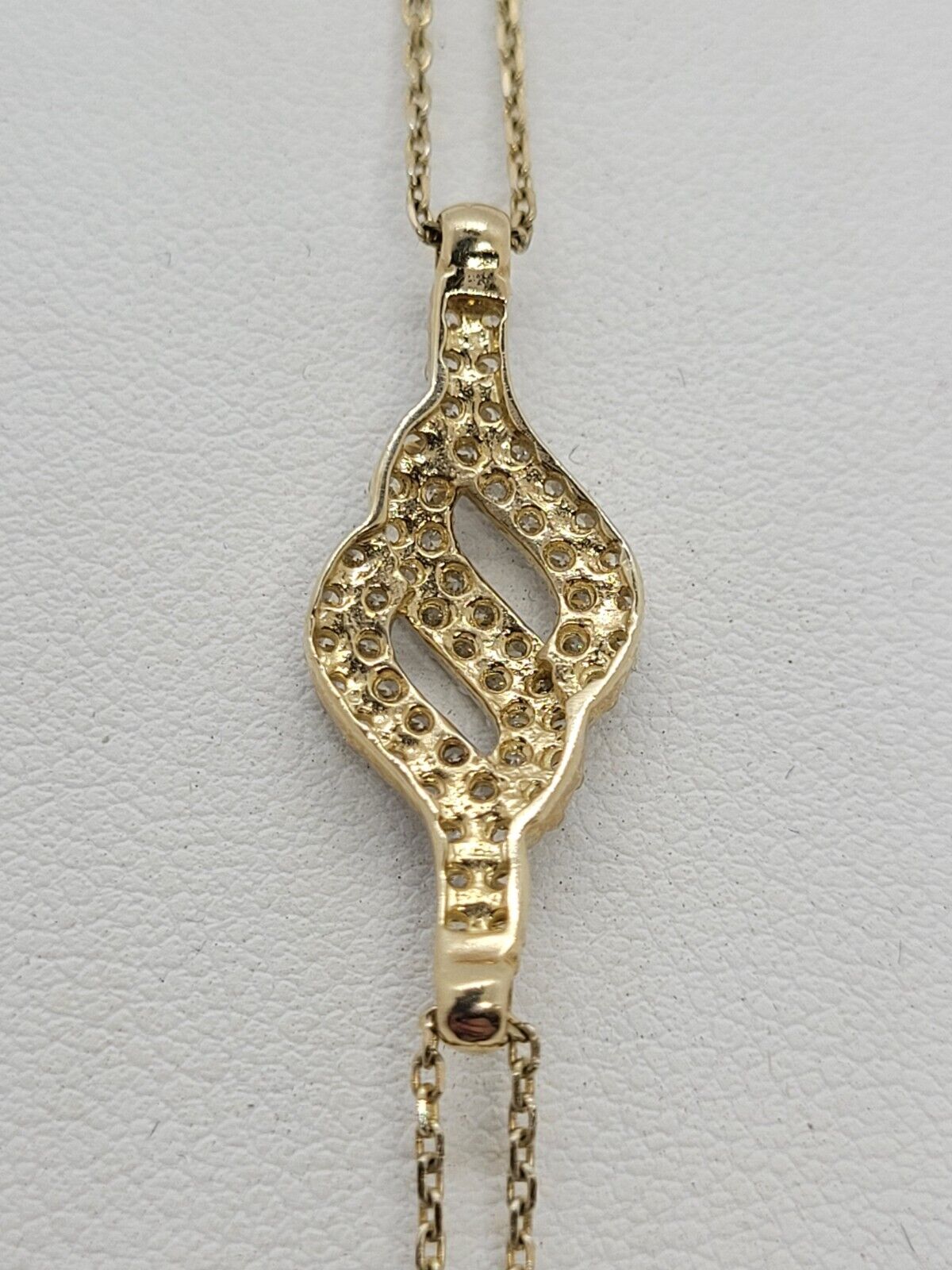 (NI-2143) Ladies 10K Designed Bracelet w/Crystals 7.5"