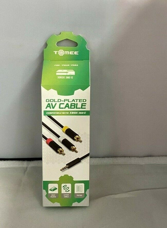 (LUP) TOMEE- Gold Plated AV Cable For Xbox 360 E