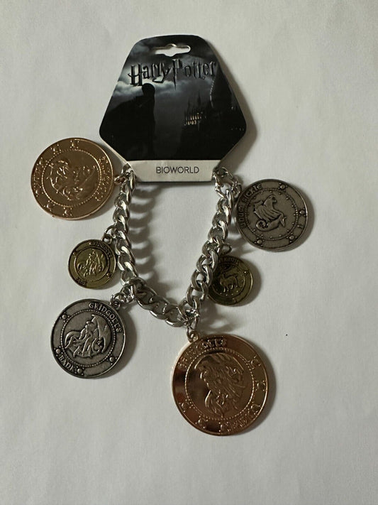 (LUP) Harry Potter Coin Charm Bracelet