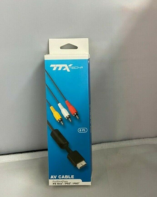 (LUP) TTX TECH - AV Cable For PS One ,PS2, PS3