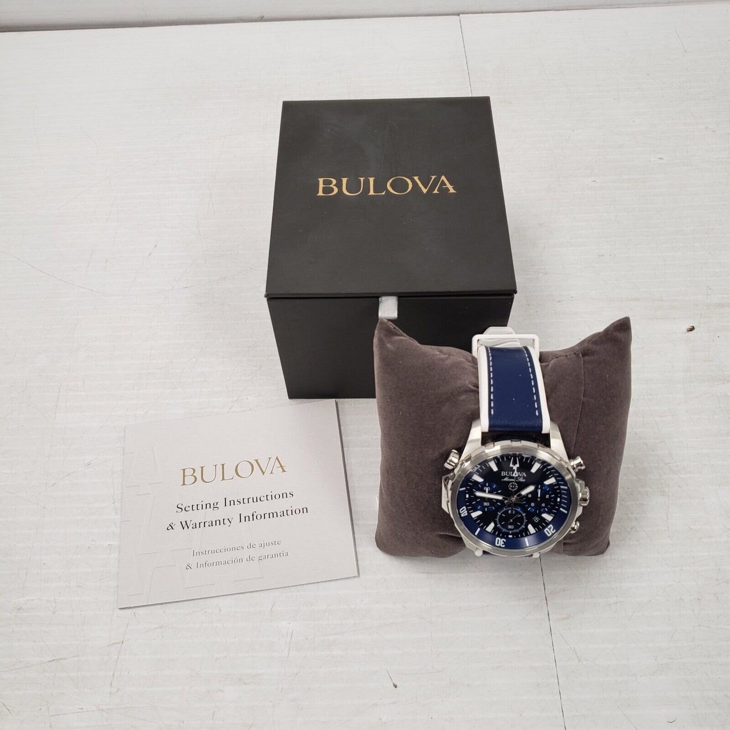 (55291-1) Bulova Marine Star 96B287 Watch