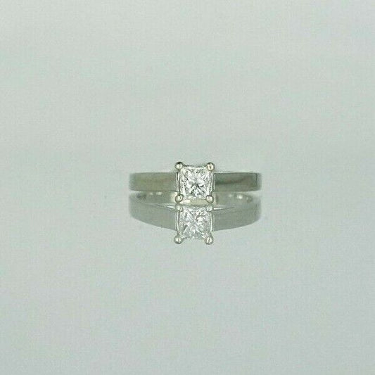 (I-797-559) 14K White Gold Diamond Solitare Ring