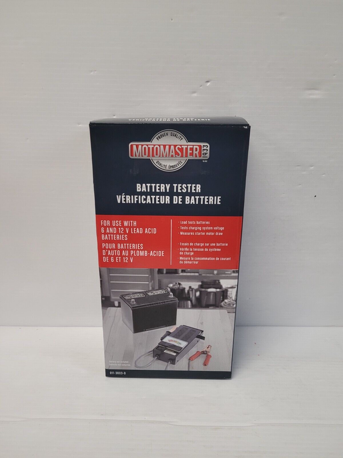 (N80323-2) Motomaster 011-3003-0 Battery Tester 6-12V