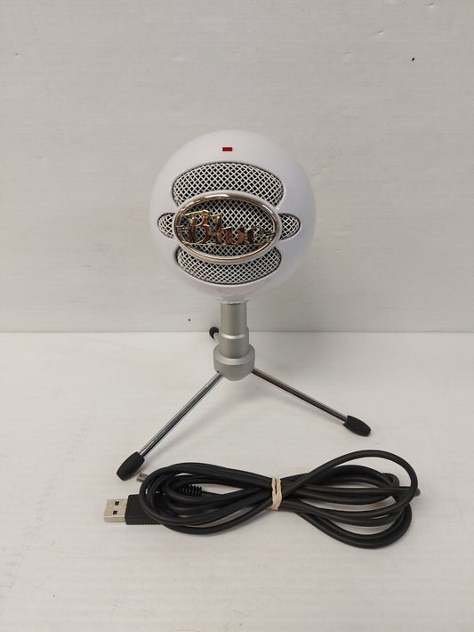 (N81525-7) Microphone boule de neige bleu A00122 avec USB et trépied