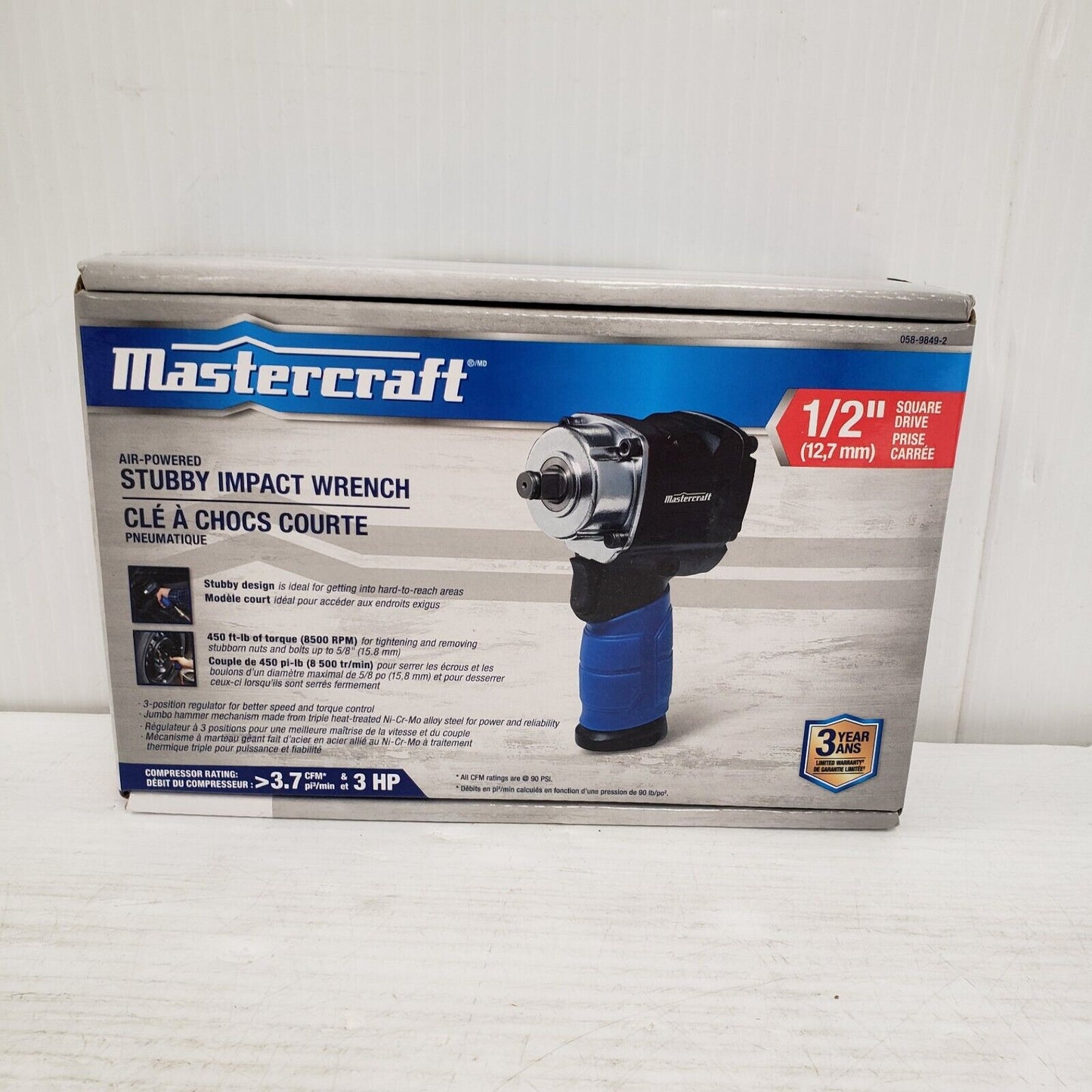 (24901-2) Mastercraft 058-9849-2 Air Impact Drill