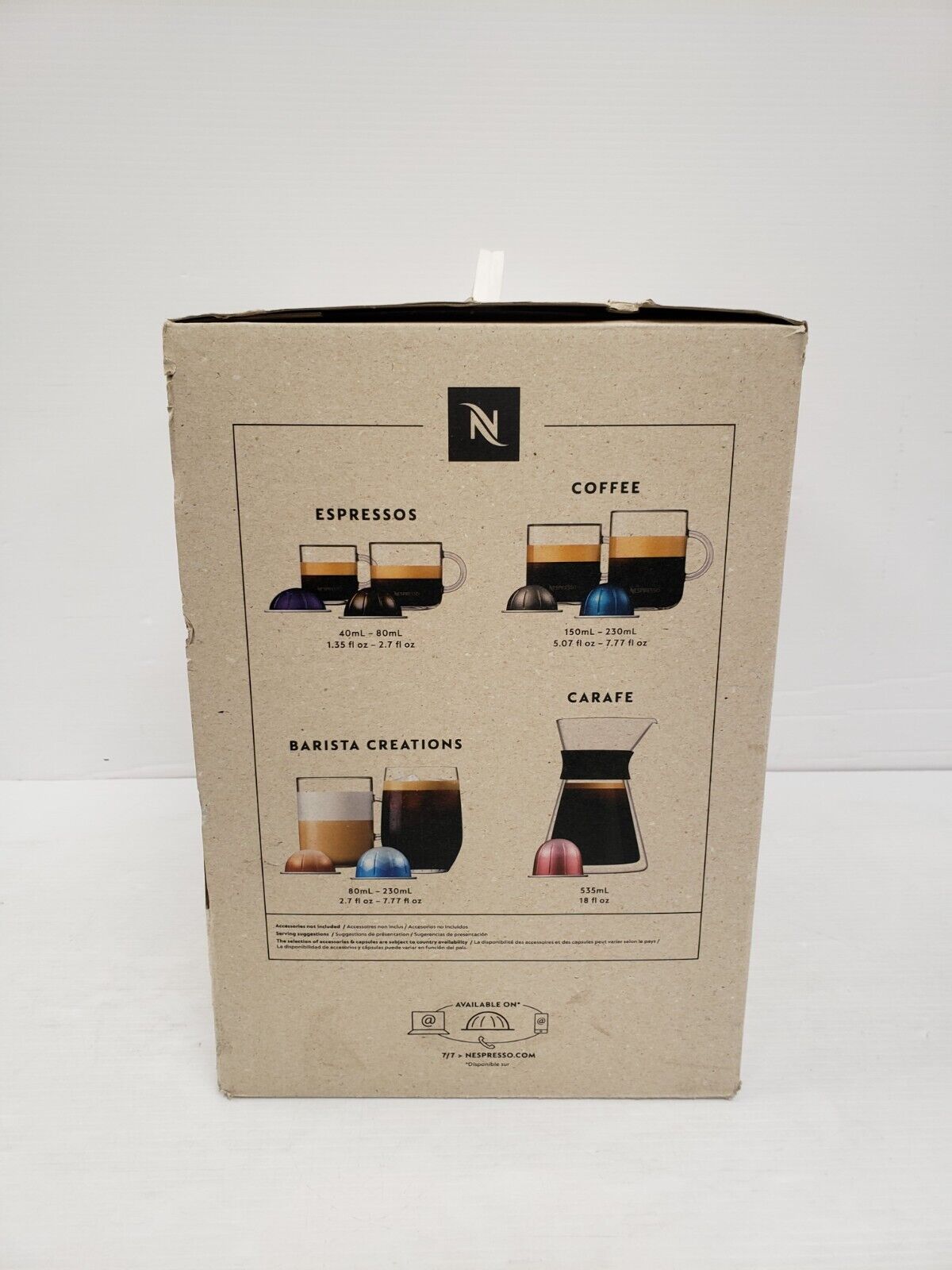 (50011-1) Cafetière Nespresso ENV120WCA